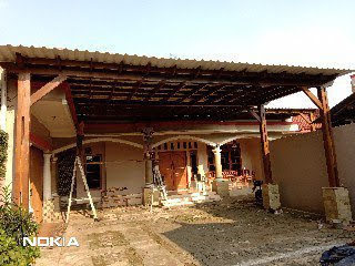 Model atap holodeck untuk pergola kayu