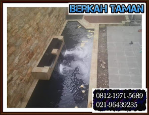 Kolam koi di Arcadia Cibubur