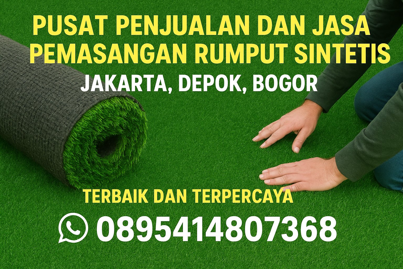 Pusat penjualan dan pemasangan rumput sintetis Berkah Taman Group