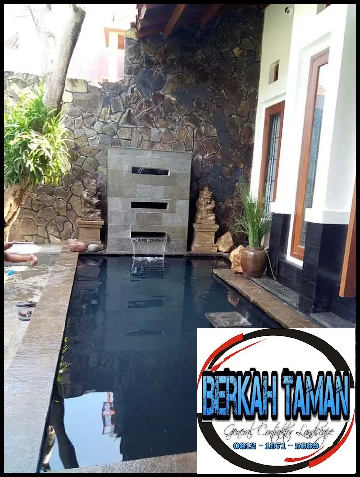 Kolam koi Cibinong Bogor oleh Berkah Taman Group