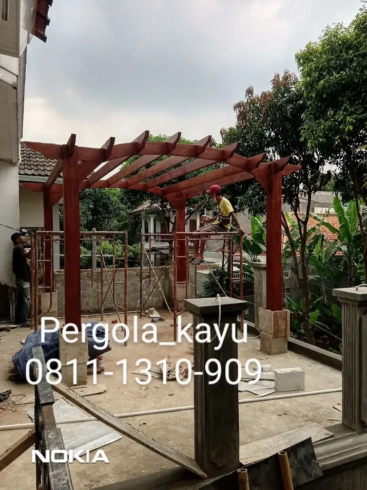 Pergola rooftop di Jagakarsa Jakarta Selatan