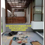 pergola rooftop di cikarang deltamas - berkah taman group