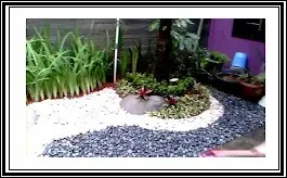 Taman tanpa rumput minimalis oleh tukang taman profesional