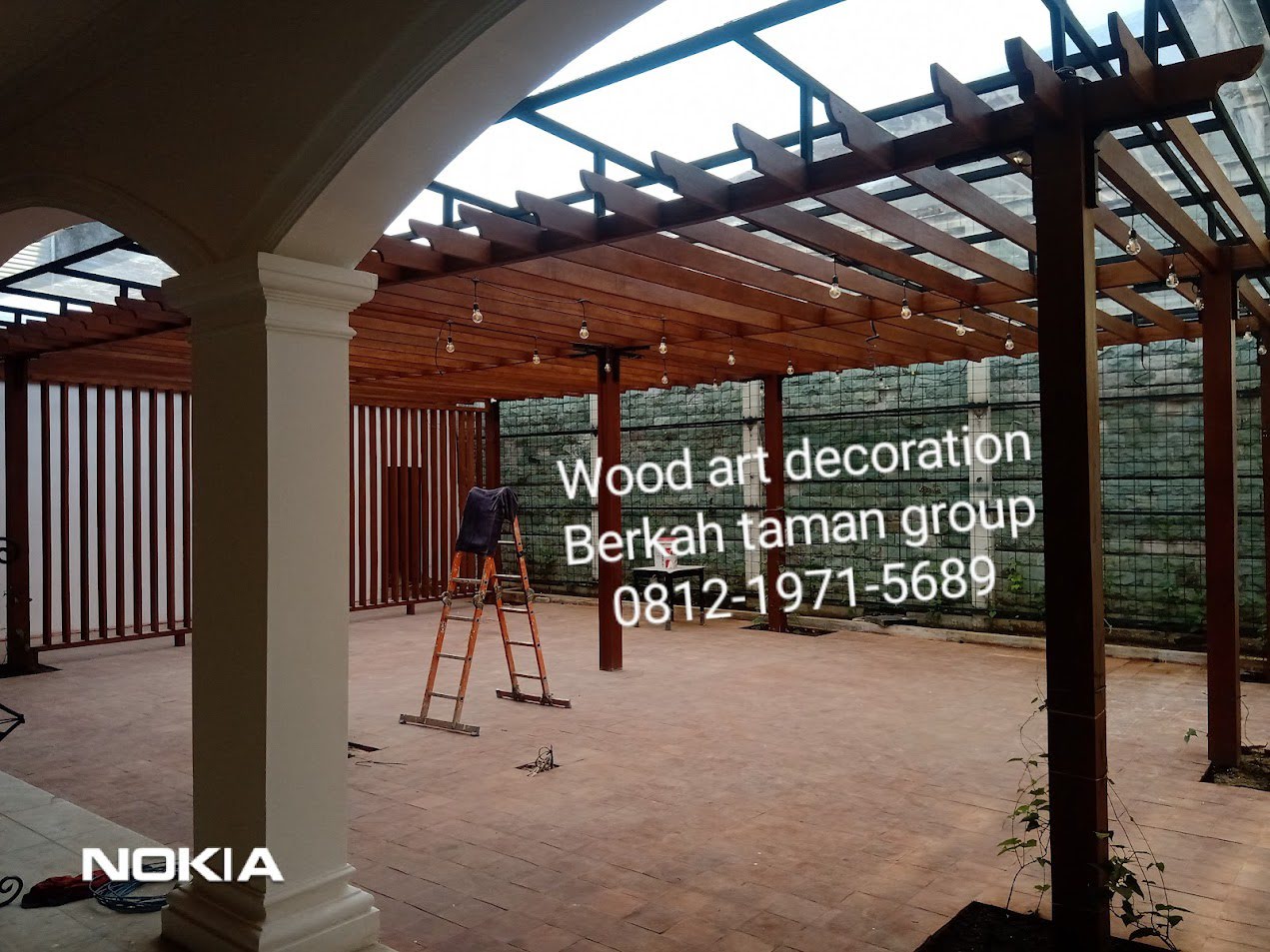 Tukang Pergola Kayu Merbau Profesional Berkah Taman Group
