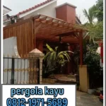 Pergola kayu Marsawa untuk pembuatan pergola di cikarang bekasi