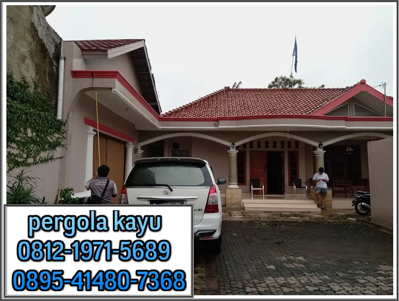 Kondisi awal lahan pergola Pondok Aren Tangerang