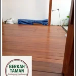 pemsangan decking kayu merbau di bintaro