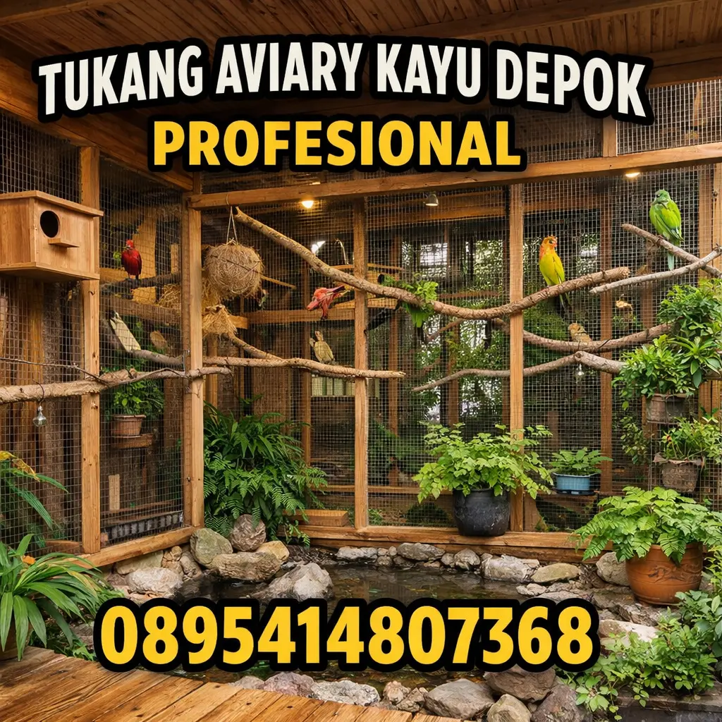 Tukang Aviary Kayu Depok Profesional