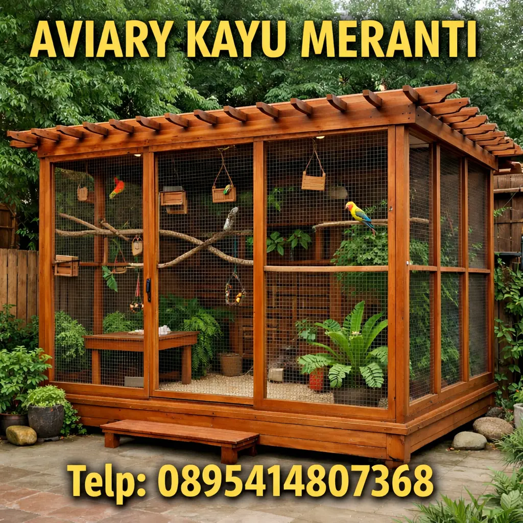  Harga pembuatan Aviary Kayu Meranti