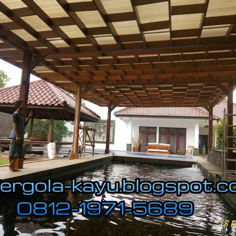 Pergola Kayu Kamper