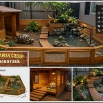 Jasa Pembuatan Kandang Kura-Kura Kayu Minimalis dan Taman Kura Estetik Custom